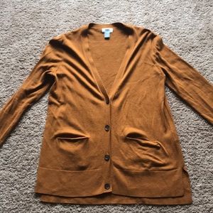 Old Navy golden brown boyfriend cardigan